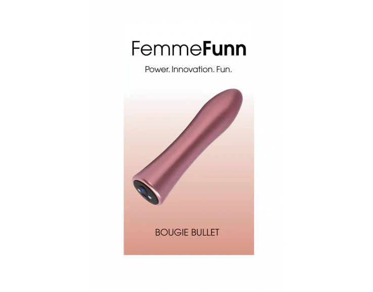 Bullet Candle - With Refillable Magnetic Case - FemmeFunn - Rose Gold - Image 4