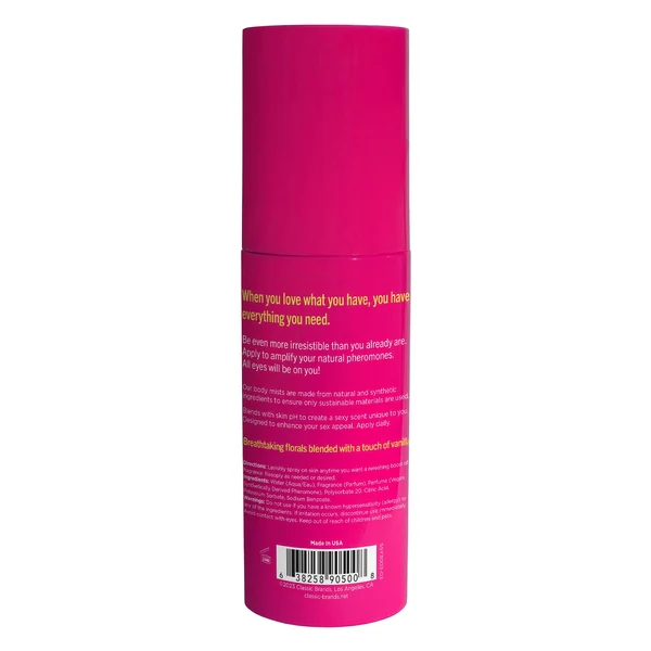 Simply Sexy Love Me Wholehearted Pheromone Infused Body Mist Spray 99ml - Image 2