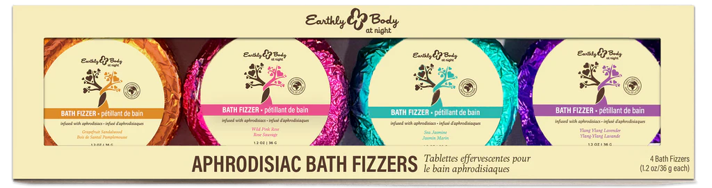Earthly Body At Night Aphrodisiac Bath Bomb Set – 4-Pack Collection