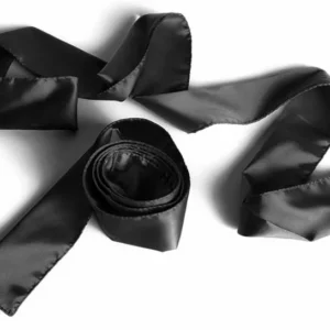 Liberator-Silky Tie-ups Black Satin