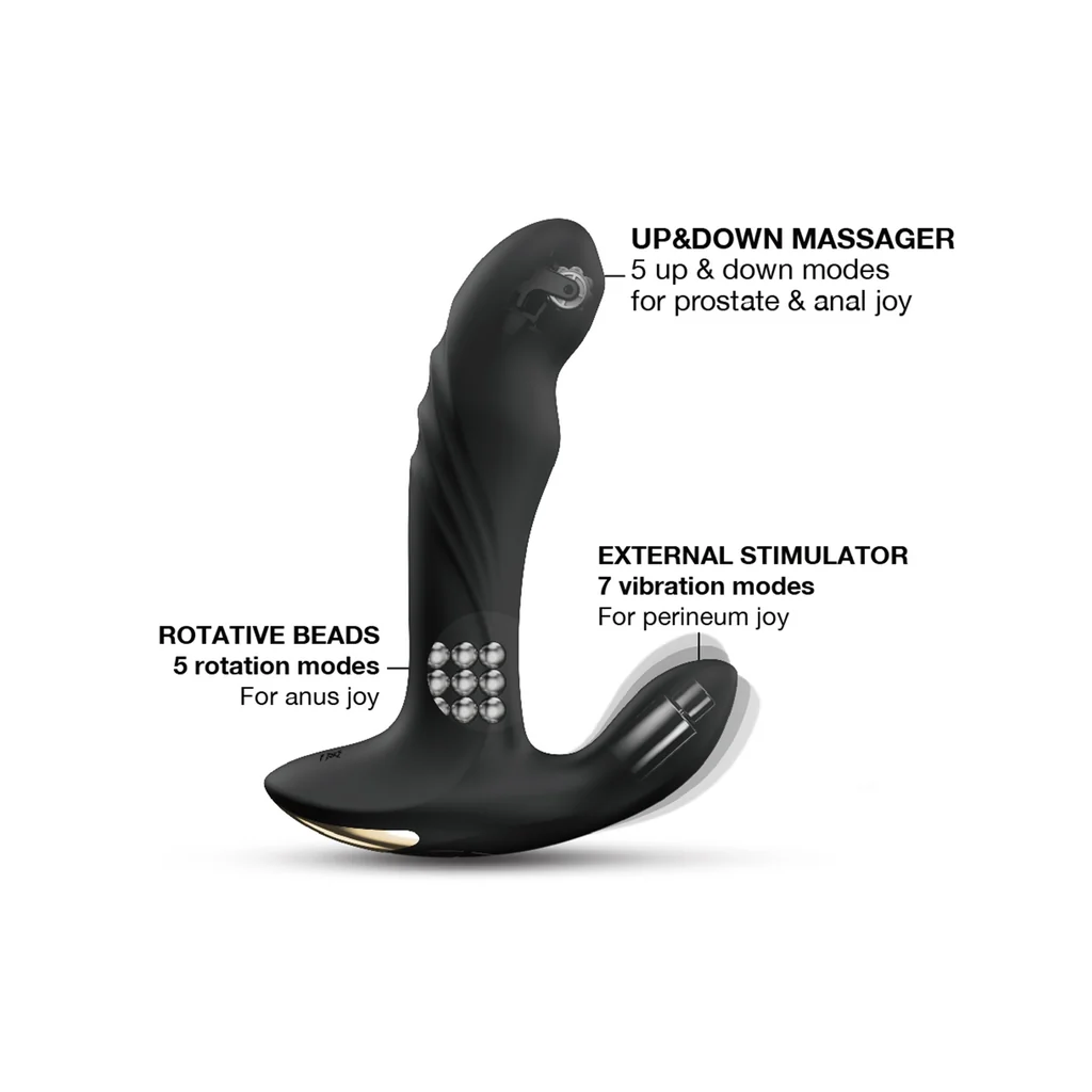 Dorcel Multi P-Joy – 3-in-1 Triple Motor Vibrating & Rotating Prostate Massager - Image 3