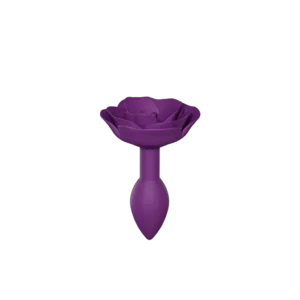 L'Amour d'Aimer Open Roses Silicone Anal Plug – Size Small (Purple Rain)
