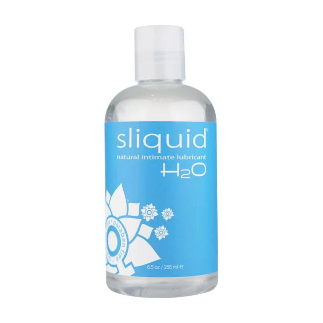 Sliquid Naturals H2O Water-Based Lubricant (250 ml) – Glycerin-Free & Hypoallergenic