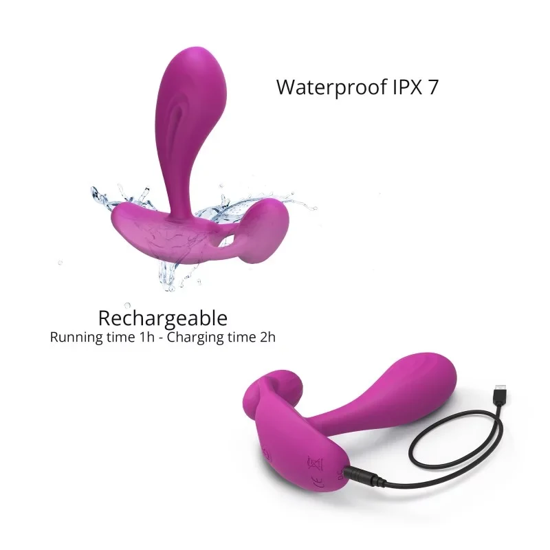 Love to Love Witty — 360° Flexible Liquid Silicone G-Spot, P-Spot & Clitoral Remote Vibrator - Image 5